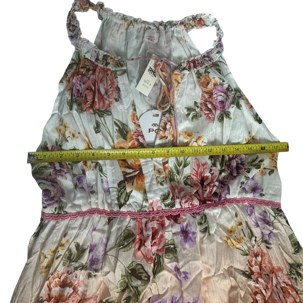 NWT Anthropologie x PQ Swim Tiered Ruffle Floral Maxi Dress XSP - Picture 6 of 13